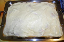 Příprava receptu Ovocné Karpaty s vanilkovým a tvarohovým krémem, krok 6