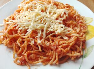 Recept Milánské špagety se salámem a sýrem