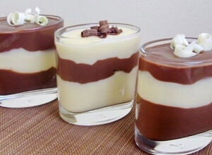 Recept Domácí vanilkový a kakaový pudink