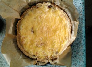 Recept Quiche se sýrem a kuřecím masem