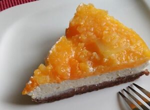 Recept Cheesecake s mandarinkovo-ananasovou želatinou