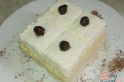 Příprava receptu Lahodné kokosové kostky s vanilkovým krémem, krok 2