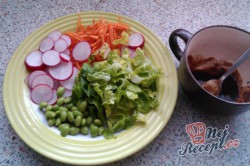 Příprava receptu Japonský zeleninový salát s asijskou zálivkou, krok 1