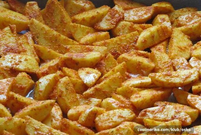 Recept Křupavé paprikové brambory