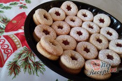 Příprava receptu Linecké vánoční cukroví - FOTOPOSTUP, krok 10