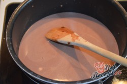 Příprava receptu Čokoládové kostky s ořechovým krémem, krok 2
