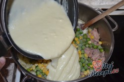Příprava receptu Zapečené těstoviny s tuňákem a sýrem, krok 4