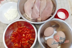 Příprava receptu Kuřecí roláda s omeletou, krok 1