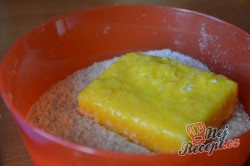 Příprava receptu Výborný sýr v trojobale pečený v troubě - chutná jako smažený!, krok 3