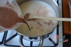 Příprava receptu Pokušení z čokolády s banány, krok 6