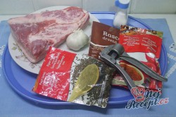 Příprava receptu Pečený bůček v česnekové marinádě, krok 1