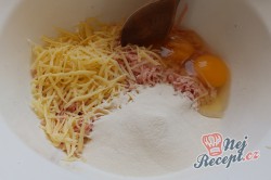 Příprava receptu Šunkovo-sýrové placky, krok 1