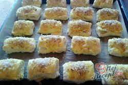 Příprava receptu Kynuté sádlové šátečky s vanilkou a ořechy - FOTOPOSTUP, krok 15