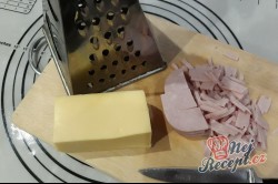 Příprava receptu Párty srdíčka so sýrem a šunkou, krok 2