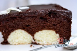 Příprava receptu Čokoládový tečkovaný dort, krok 12