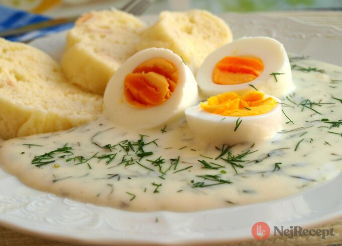 Recept Koprovka s vejci a kynutým knedlíkem