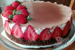 Příprava receptu Mini tvarohový dortík s jahodami - FOTOPOSTUP, krok 15