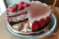 Příprava receptu Mini tvarohový dortík s jahodami - FOTOPOSTUP, krok 16