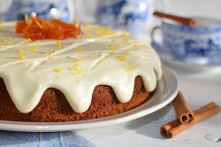 Příprava receptu Zdravější dezert - Mrkvový dort s citronovou polevou, krok 16