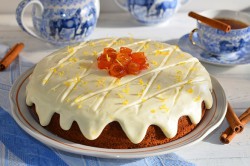 Příprava receptu Zdravější dezert - Mrkvový dort s citronovou polevou, krok 19