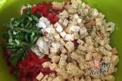 Příprava receptu Těstovinový salát se sýrem čedar, krok 5