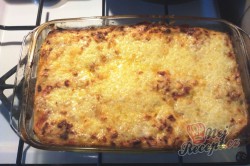 Příprava receptu Lasagne s rajčaty, sýrem a šunkou, krok 11