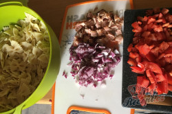 Příprava receptu Jednoduchý letní těstovinový salát připravený za 20 minut, krok 4