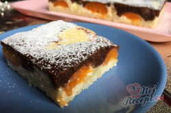 Příprava receptu Dvoubarevný tvarohovo-meruňkový koláč, krok 8