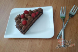 Příprava receptu Extra čokoládový dort s malinami, krok 1