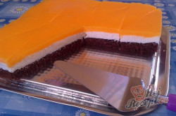 Příprava receptu Tvarohový koláč s pomerančovou želatinou, krok 20