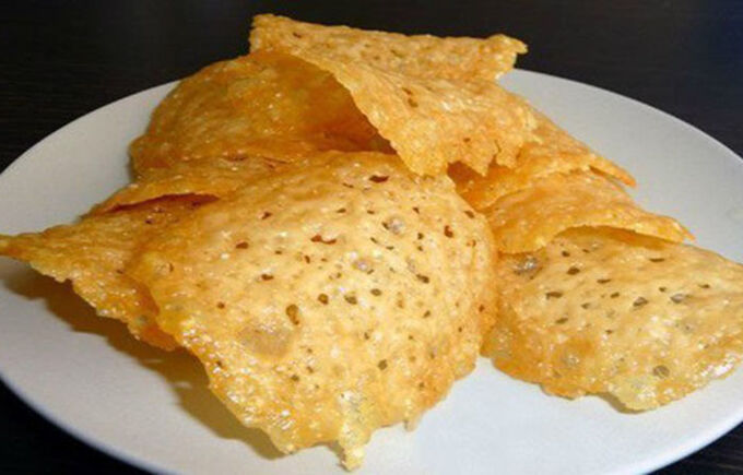 Recept Jednoduché sýrové chipsy