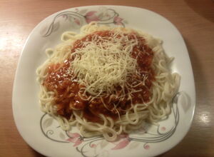 Recept Špagety s mletým masem a cuketou