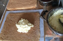 Fotorecept na dokonalé medové punčové kostky s vanilkovým krémem, krok 6