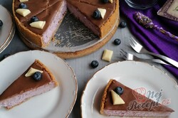 Příprava receptu Borůvkový cheesecake s polevou z mléčné čokolády, krok 1