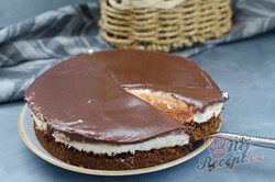 Vynikající recept na plačící dort. Šťavnatý kakaový piškot s výborným krémem za 30 minut., krok 4
