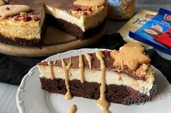 Příprava receptu Brownies cheesecake se třemi druhy čokolády, krok 2