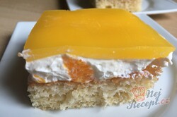 Příprava receptu Smetanové řezy s mandarinkami a želatinou, krok 9