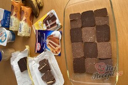 Příprava receptu Nepečené karamelovo-čokoládové řezy se sušenkami, krok 1