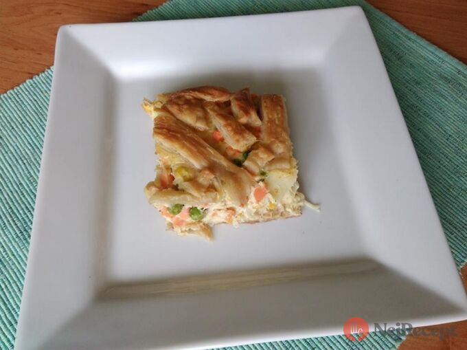 Recept Zeleninový koláč z listového těsta