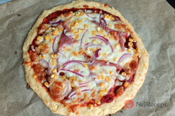 Příprava receptu Cottage pizza těsto. Nejlepší fitness pizza plná bílkovin, jakou si můžete připravit., krok 1