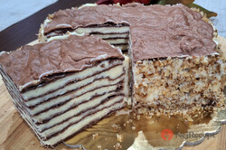 Lahodný dort Karpatka - tradiční polská pochoutka podle receptu od cukrářky., krok 7