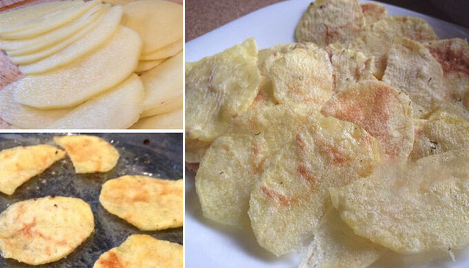 Recept Domácí bramborové lupínky bez smažení