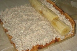 Příprava receptu Nepečený banánový domeček s tvarohem, krok 4