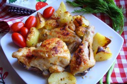 Příprava receptu Pečené kuře s bramborem 2v1, krok 2