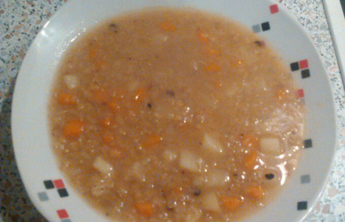 Recept Polévka z červené čočky s bramborem