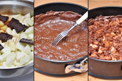 Příprava receptu Čokoládový dort s jablečno-skořicovou nádivkou, krok 3
