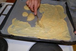 Příprava receptu Ovocné Karpaty s vanilkovým a tvarohovým krémem, krok 2