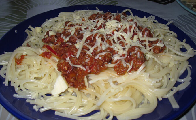 Recept Boloňské špagety