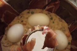 Příprava receptu Slavnostní slaná bábovka se slaninkou a houbovou omáčkou, krok 5