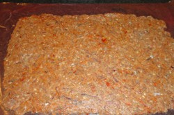 Příprava receptu Dvoubarevná masová roláda se slaninou, krok 1